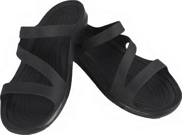 KLAPKI DAMSKIE CROCS SWIFTWATER SANDAL W CZARNE 203998 060 r 37-38