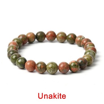 Handmade Elasticity Bracelet 4mm 6mm 8mm 10mm Natural Stone Smooth Round