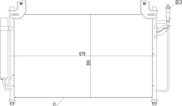 CHLADIČ KLIMATIZACE MAZDA CX-7 2.3T 07- EGY1-61