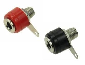 Gniazdo Bananowe 4 mm - para (czarne+czerwone)