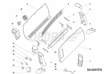 Переключатель DEDRA XDA-K2010TS.15