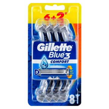 GILLETTE Blue 3 Comfort maszynki do golenia 8 szt. 6+2