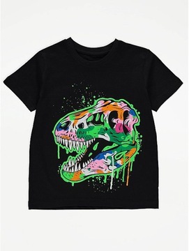 GEORGE 122-128 хлопковая блузка с динозавром новая