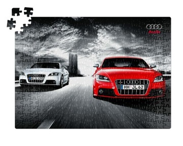 PUZZLE -AUTA AUDI - SUPER WZORY 35 el + PUDEŁKO