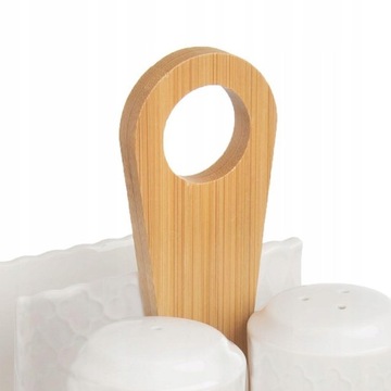 БАМБУКОВАЯ ПОДСТАВКА ДЛЯ НАБОРА САЛФЕТОК ПЕРЕЧНАЯ СОЛЬ