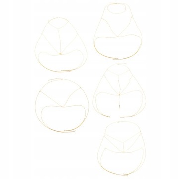 Body Bikini z łańcuszkiem w talii zroszony 5 szt