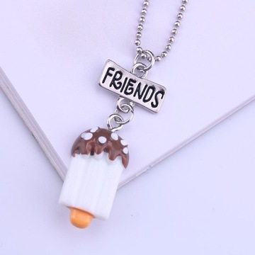 КУЛОН ИЗ СМОЛЫ ДРУЖБА-МОРОЖЕНОЕ ОЖЕРЕЛЬЕ 3 ШТ.