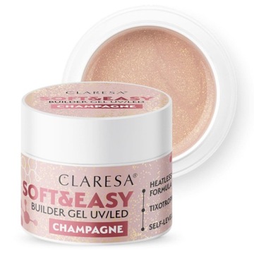 CLARESA Żel budujący Soft&Easy Champagne 12g