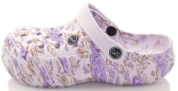 DAMSKIE KLAPKI PIANKOWE LEKKIE WYGODNE CHODAKI DO DOMU OGRODU