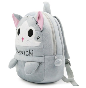 PLECAK PLUSZOWY DO PRZEDSZKOLA KOT KOTEK KAWAII