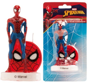 Świeczka Urodzinowa na Tort SPIDERMAN Figurka 3D Dekoracja Figurka