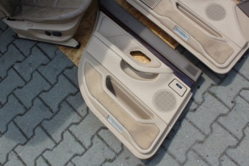 BMW 7 e38 бежевый кожаный диван с электроприводом, боковые сиденья, комплект