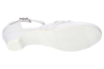 WYPRZEDAŻ BUTY KOMUNIJNE KOMUNIA PANTOFLE BIAŁE 37