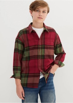 176/182 BPC Стильная рубашка для мальчиков фланель в клетке