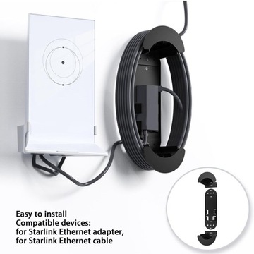 Настенный держатель Ethernet-кабеля Starlink для адаптера KO