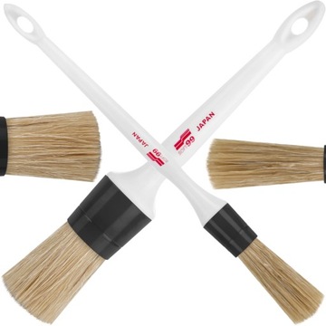 SOFT99 ZESTAW 2 PĘDZELKÓW INTERIOR BRUSH DO CZYSZCZENIA AUTA WEWNĄTRZ 16,30