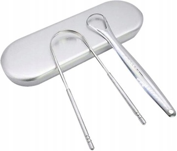 Stainless Steel Tongue Scraper 2 Pcs Tongue