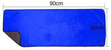 ПУШИСТОЕ ПОЛОТЕНЦЕ ДЛЯ СУШКИ АВТОКРАСКИ 90х60, МИКРОФИБРА, ПЛОТНЫЙ ВГЛОТИРУЮЩИЙ