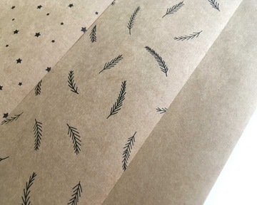 ZESTAW DO PAKOWANIA EKO papier sznurek świąteczny