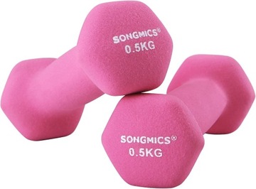 Hantle 2 X 0,5KG HANTELKI CIĘŻARKI ZESTAW 1KG FITNESS obciążenie