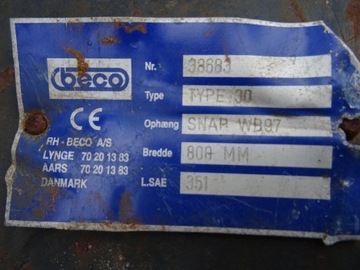 BECO TYPE 30 HYDREMA ПЛЕЧОЕ ВЕДРО 80 см