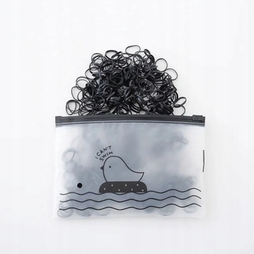 GUMKI RECEPTURKI DO WŁOSÓW WARKOCZYKÓW 1000 SZT