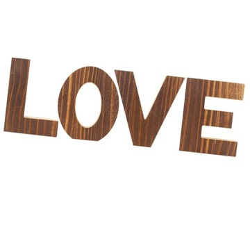 Деревенские деревянные вырезные буквы свободного коричневого цвета