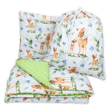 ZESTAW PRZEDSZKOLAKA KOŁDRA 100X135 + PODUSZKA 3W1
