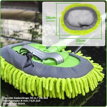 Чехлы для швабры из микрофибры для автомойки 26х33см 2 шт.