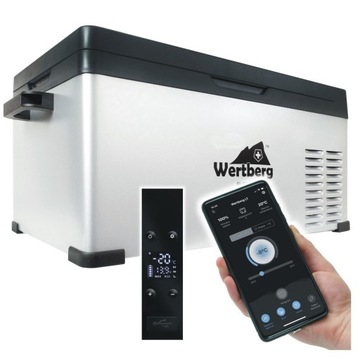 30L lodówka zamrażarka -20°C 12V/24V|230V bluetooth samochodowa sprężarkowa