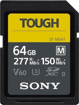 Karta Sony SFM Tough SDXC 64 GB Class 10 UHSII U3 V60 (SFM64T/T1)