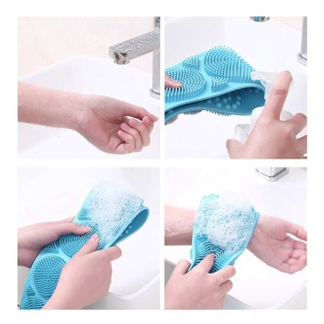 СИЛИКОНОВАЯ ЩЕТКА С ГИДРОМАССАЖНОЙ ВАННОЙ ДЛЯ ТЕЛА