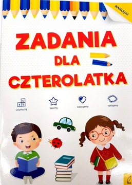 ZADANIA DLA CZTEROLATKA KSIĄŻKA EDUKACYJNA ĆWICZEN