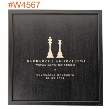 Металлические шахматы в кассете с подарком на день рождения 28x28
