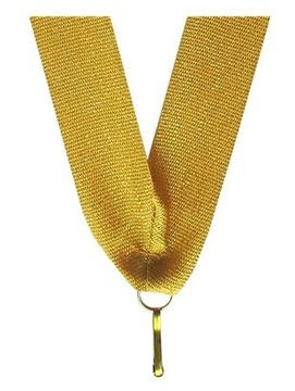 WSTĄŻKA TASIEMKA DO MEDALU ZŁOTA 22MM 5 SZT.