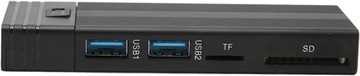 Корпус для диска M.2 NVME SSD 2в1 с USB 3.2 gen2 HUB + SD-кардридер