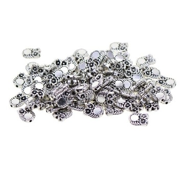 100x tybetański element dystansowy metalowe luźne koraliki biżuteria DIY tworzenie bransoletek