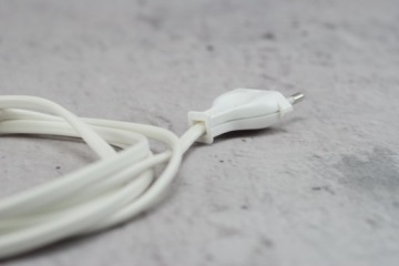 белый соединительный кабель 2 м с вилкой и выключателем для ламп