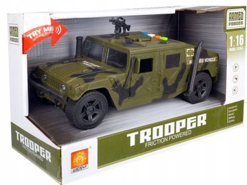 AUTO WOJSKOWE Z KARABINEM NA DACHU ŚW.DŹWIĘK