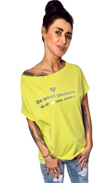 By o la la t-shirt DO WHAT YOU LOVE limonka S