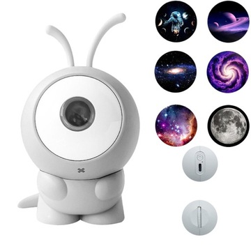 LAMPKA NOCNA LED PROJEKTOR RZUTNIK GWIAZD NIEBA PLANETARIUM DO SYPIALNI