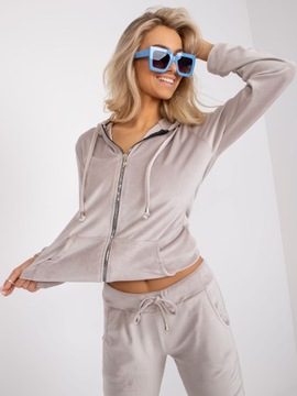 ВЕЛУРОВЫЙ СПОРТИВНЫЙ КОСТЮМ ЖЕНСКИЙ с КАПЮШОНОМ на молнии, ВЕЛОР F087 темно-синий 38 M