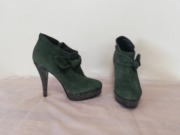 Buty botki zamszowe Badura r. 39 wkł 25,5 cm