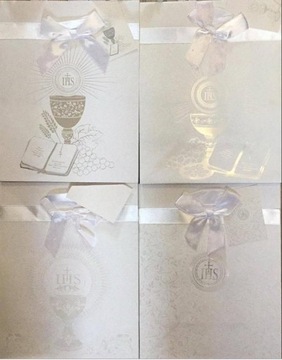 Torebka ozdobna z kokardą Komunia PL-2K mała