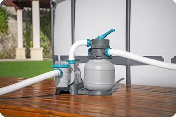 Насос для песка для бассейна 6056 л/ч + шарики фильтра Bestway