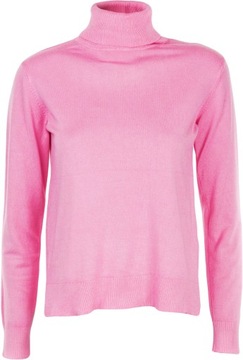 Dorothy Perkins Klasyczny Gładki Kobiecy Sweter Różowy Damski Golf 46