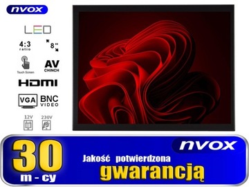 Сенсорный светодиодный монитор с открытой рамкой, 8 дюймов, VGA, HDMI AV
