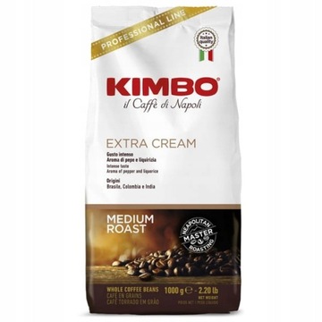 Кофе Kimbo Espresso Bar Extra Cream в зернах 1кг