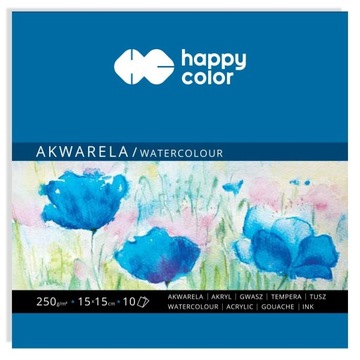 BLOK ARTYSTYCZNY DO AKWARELI 15x15cm 30k 250g