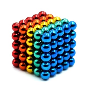 NEOCUBE KULKI MAGNETYCZNE KOLOROWE 5mm ZABAWKA PREZENT URODZINY 126 el
